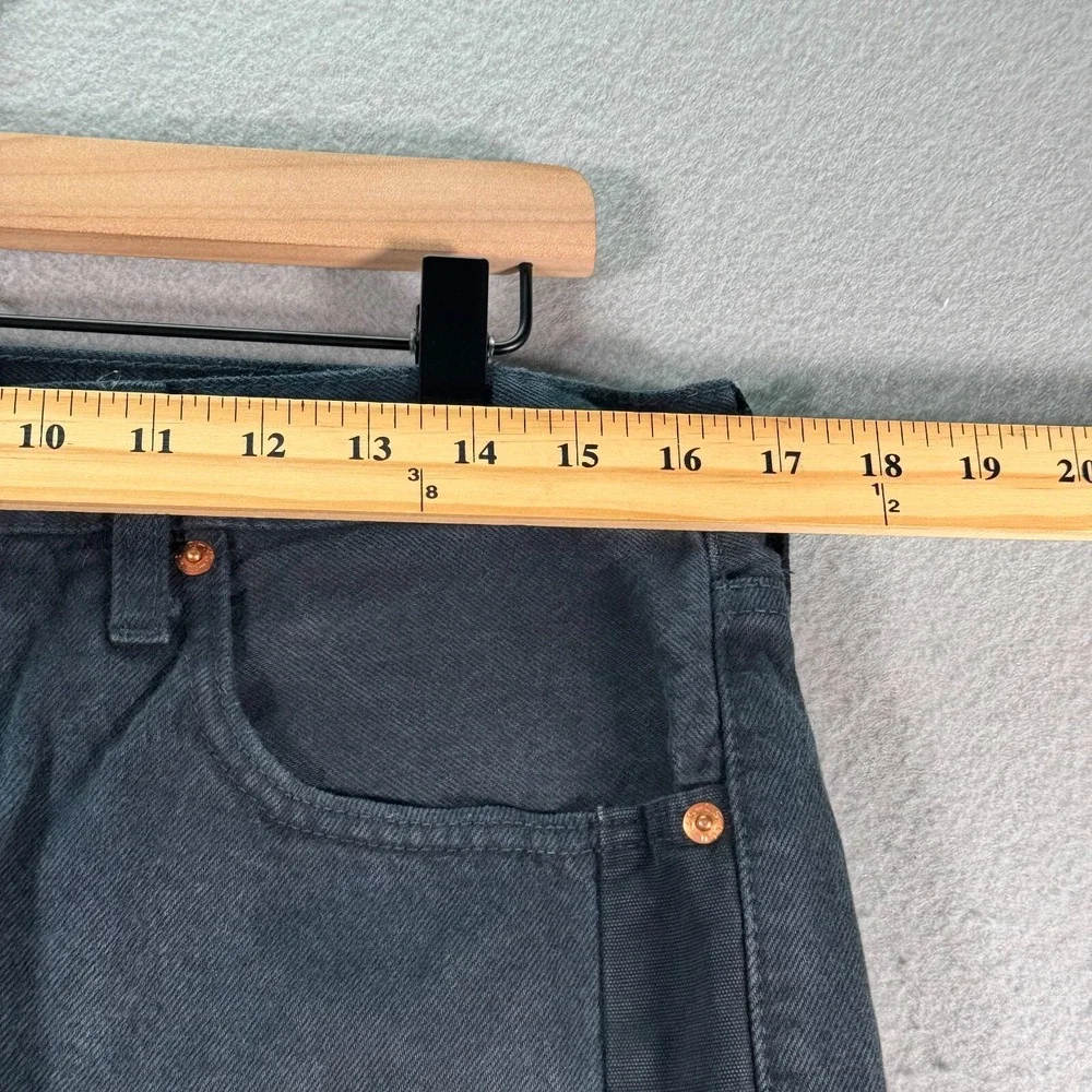 Levis 502 Jeans Mens 32x32‎ Black Tapered Leg Limited Rare Comfort Denim Stretch